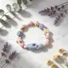 Pulsera Popular Transfronteriza de Macarrón Cerámico con Forma de Estrella de Mar y Caracola, Pulsera Elástica de Cuentas Estilo Océano con Conchas para Mujer
