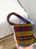 Bolsa Balde Vintage de Inverno 2024 Bolsa de Ombro Ins Imitação de Pele de Cordeiro Estampa de Leopardo Padrão de Bolinhas Onduladas Bolsa Transversal de Pelúcia Bolsa de Tecido