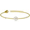 Pulsera de Trébol de Cuatro Hojas Elegante de Moda Más Vendida de Amazon Oro de 18k Pulsera de Trébol de Cuatro Hojas de la Suerte Simple Combinable con Todo