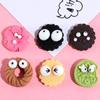 Funda para Teléfono Móvil de Galleta de Crema de Ojos Grandes para Niños de Dibujos Animados Pasador para el Cabello Japonés-Coreano Cuerda para el Cabello Hecho a Mano Accesorios DIY Resina Comida Jugar