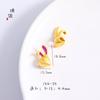 Pulsera de Accesorios de Cuerda para Mujeres Sha Jinxing Dailu de Vietnam de Larga Data Orejas Grandes Rosa Morado Material de Pulsera de Cuerda