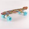 Fabricantes transfronterizos venta al por mayor transferencia de agua patineta de cuatro ruedas plato pez pequeño 3-6 balancín simple rueda flash PU carretera cepillo calle niños