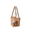 Nuevo bolso informal de algodón tejido con forma de paja y diseño de oso, bolso cruzado, bolso tejido, bolso de playa para vacaciones en la playa
