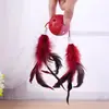 Juguetes para Gatos al por Mayor, Bolas con Cascabel Sonoro, Bolas Huecas de Dos Colores, Juguetes Interactivos de Autoentretenimiento para Mascotas, Bolas de Cascabel con Plumas de Doble Cabeza