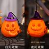 Lanterna de Abóbora de Halloween Decoração Brilhante de Halloween Adereços Enfeites Balde de Abóbora Infantil Decoração de Festa