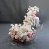 Arreglos florales para fiestas de cumpleaños, flores de mesa tipo cascada, guirnaldas de flores colgantes, exhibiciones decorativas para ventanas, arreglos florales colgantes, flores para decoración de bodas y compromisos