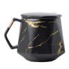 Taza de Cerámica Dorada de Lujo Nórdico con Diamantes, Taza de Café, Taza de Té, Regalo para Evento Festivo, Logo