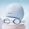 Gorro de Natación para Mujeres con Cabello Largo, Circunferencia de Cabeza Grande, Alto Valor Estético, Impermeable de Silicona, No Aprieta, Gorro de Natación Profesional para Hombres Adultos con Protección para los Oídos