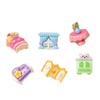 Accesorios de resina para manualidades de dibujos animados Accesorios Serie de muebles Pegamento de crema Pinza para el pelo hecha a mano Funda para teléfono móvil Hebilla de zapato Accesorios Lote