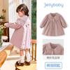 [7A Antibacteriano] Trench Coat Infantil Estiloso Gola Lapela Outono Moda Bebê Cardigan Jaqueta de Outono Infantil