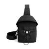 Bolsa de peito de tecido de náilon de cor sólida, bolsa pequena feminina, nova moda 2022, bolsa transversal de ombro, moda feminina, estilo coreano, bolsa elegante