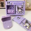 Set de Regalo Caja de Dibujos Animados Sanrio Lindo Cuaderno de PU Pulsera de Perlas Combinación de Accesorios Caja de Regalo para Niñas y Estudiantes