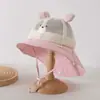 Sombrero de Bebé Estilo Primavera y Verano Sombrero de Pescador con Chal, Sombrero de Sol con Protección Solar, Sombrero de Sol con Protección para el Cuello, Sombrero de Sol de Ala Ancha para Viajes de Niños