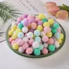 Pompones de colores mixtos, materiales de manualidades creativas DIY para jardín de infantes de niños, pompones pequeños coloridos, bolas de felpa de alta elasticidad para decoración