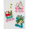 Paquete de Materiales DIY de Flores Secas Flores Prensadas Hechas a Mano Flores Conservadas Marcadores de Libros de Flores Prensadas Hojas de Árbol Real Plantas Pegatinas de Resina Maquillaje Facial