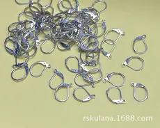 厂家供应不锈钢法国耳钩 不锈钢耳环饰品配件批发 不锈钢耳钩配件
