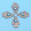 Colgante de Palma Ojo del Diablo Creativo Transfronterizo Europeo y Americano Accesorios DIY Aleación de Aceite Goteante Colgante Individual Joyería Collar Pulsera