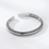 Pulsera al por mayor de Plata de Ley 925 Escama de Dragón para Hombre y Mujer Pulsera Abierta Ajustable Plata Tailandesa Personalidad Joyería de Moda