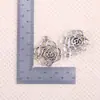 Flor de Rosa de Aleación de Venta Caliente Transfronteriza Flor de Girasol Flor Hueca Colgante Accesorios de Joyería DIY Collar Pulsera