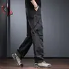 Pantalones de Senderismo para Hombre 2026 Otoño/Invierno Sueltos de Pierna Recta de Montañismo Casuales, Resistentes al Agua, Cortavientos, de Secado Rápido, Largos, Modernos