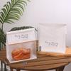 Bolsa de papel kraft autosellable para pan tostado inglés ligero de lujo, 450 g, para rebanar bagels, galletas y hornear.