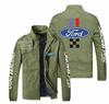 Novo cardigã de primavera solto casual europeu e americano plus size com estampa de logo de carro, com capuz, zíper, cor sólida, jaqueta esportiva