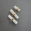 Hebilla de Perla de Resina con Anilla de Metal para Decoración de Abrigos de Piel DIY