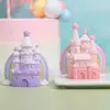 Castillo de Ensueño Estilo Europeo Adornos para Hornear Pasteles de Cumpleaños Infantiles Decoraciones para Mesa de Postres de Niñas Artesanías de Resina