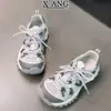 Cuero Genuino Estilo Retro Funcional Zapatos de Papá Zapatos Feos Lindos para Mujer 2026 Nuevos Suela Gruesa Ligeros Zapatos Deportivos Casuales para Exteriores