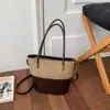 2026 Nuevo Bolso Cruzado de Hombro Único de Moda Bolso de Mano de Nicho Bolso Cubo Escarchado de Gran Capacidad Bolso Cesta de Picnic