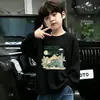 Camiseta Tendência Bonita Fashionável Manga Longa para Meninos Temporada Primavera Outono 2026 Estilo Coreano Infantil Bebê Desenho Algodão Puro Camada de Base Top T