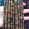 Venta al por mayor transfronteriza Piedra natural Tubo redondo Barra cuadrada Pieza Haixi Passepartout Accesorios para joyería con cuentas Pino rojo Picasso Cuentas sueltas