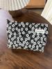 Bolsa de cosméticos pequeña con flores frescas de gran capacidad, bolsa de almacenamiento para el cuidado de la piel, bolsa de aseo portátil, bolsa interior de viaje, bolsa de mano