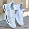 Zapatos Nuevos para Hombre 2025 Casuales Cómodos Versátiles Zapatos de Tejido de Punto Transpirables Tenis para Hombre Comercio Exterior Transfronterizo Venta al por Mayor