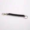 Chaveiro de corda elástica de plástico de fábrica personalizado, chaveiro e acessórios para chaveiro, corda telescópica, atacado