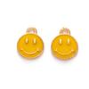 Cartoon smiley rosto óleo gota liga de zinco acessórios de cabelo brincos pulseira pingente de telefone móvel diy acessórios de joias artesanais atacado