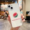 Funda para móvil Hami Melon con diseño de sandía fresca de verano para iPhone 14, sencilla, Apple 14Pro, para mujer, 13 transparente