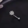 Moda Nueva Personalidad de Nicho Ceja Uña Cruz Araña Anillo para Ceja Mariposa Cabeza de Alienígena Hueso de Ceja de 7 Caracteres Transfronterizo
