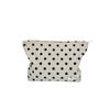 Bolsa de Cosméticos de Pana Retro con Lunares, Bolso de Mano Portátil, Bolsa de Almacenamiento de Gran Capacidad para Viaje para Cuidado de la Piel y Artículos de Tocador