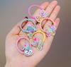 Anillo para el pelo de conejo y delfín lindo para niñas, versión coreana de goma para el pelo de verano, cuerda para la cabeza, venta al por mayor
