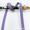 Fita de algodão mercerizado cor pura acessórios de decoração para roupas faixa lateral cor sólida tipo malha macia 1cm de largura em estoque