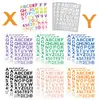 8 Adesivos de Letras para Caderno de Desenho Original Adesivos à Prova d'Água para Diário Adesivos Guka Adesivos Decorativos DIY Adesivos de Marcação