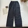 Novas calças de pijama de verão para homens e mulheres, gaze bolha com bolsos, calças de pijama compridas com toque de alta qualidade, calças de casa estilo ins japonês e coreano