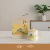 Novo conjunto criativo de alta qualidade estilo chinês "Qianli Jiangshan" em cerâmica Ru para escritório, feito sob medida para uso no escritório, perfeito como presente para clientes