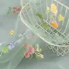 Em Estoque Tecido de Renda com Borboleta Aplique 3D Multicor Tecido Bordado para Vestido de Boneca BJD Roupa Infantil Vestido de Casamento