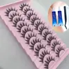 Nuevas Pestañas Postizas de Dibujos Animados Barbie Rizadas Gruesas Pestañas Deviruchi Estilo Europeo y Americano Terrier Duro Pestañas Postizas de Una Pieza Nuevas