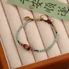 Nueva Joyería de Estilo Étnico Pulsera de Cuentas de Nepal Turquesa Moda Retro Transfronteriza Pulsera Simple Tejida a Mano