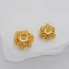 Acessórios para Pulseira com Fecho Tampas de Flor Cor de Cobre Preservação da Cor Microincrustado Zircônia Tampas de Flor Espaçadores Acessórios para Joias DIY Venda Direta da Fábrica