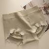Ropa interior sin costuras nude transfronteriza para niñas, entrepierna antibacteriana de puro algodón, transpirable, de talle medio, cadera melocotón, anti-pellizco en la cadera, calzones para mujer