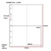 Páginas interiores para álbum de tarjetas A5 con agujeros tipo hongo de 7 orificios, páginas de recarga de cuatro compartimentos, páginas de almacenamiento de tarjetas de 3 pulgadas, engrosadas, venta al por mayor desde fábrica